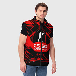 Мужской жилет CS:GO - Александр, цвет: 3D-черный — фото 2