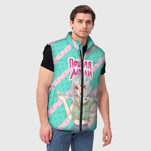 Мужской жилет Пошлая Молли / 3D-Черный – фото 3