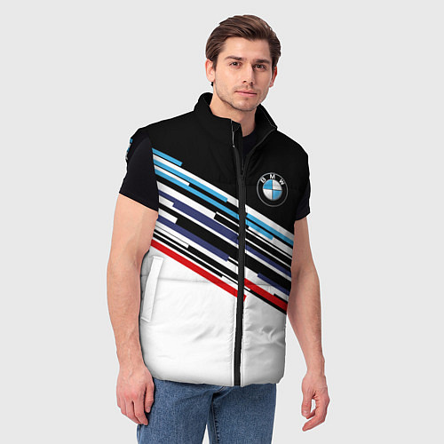 Мужской жилет BMW BRAND COLOR БМВ / 3D-Черный – фото 3