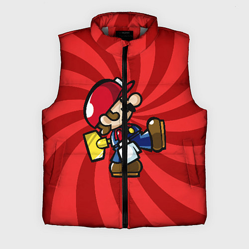 Мужской жилет Super Mario: Red Illusion / 3D-Светло-серый – фото 1
