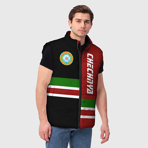 Мужской жилет Chechnya, Russia / 3D-Черный – фото 3