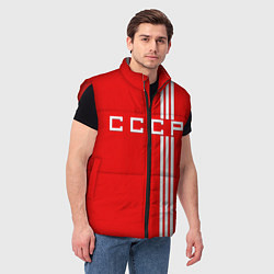 Мужской жилет Cборная СССР, цвет: 3D-красный — фото 2
