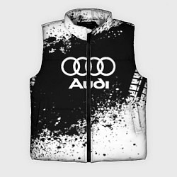 Мужской жилет Audi: Black Spray, цвет: 3D-светло-серый