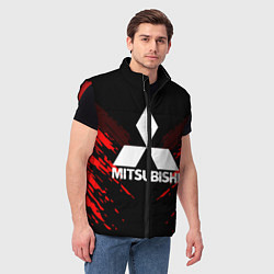 Мужской жилет Mitsubishi: Red Anger, цвет: 3D-красный — фото 2