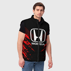 Мужской жилет Honda: Red Anger, цвет: 3D-черный — фото 2
