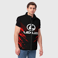 Мужской жилет Lexus: Red Anger, цвет: 3D-черный — фото 2