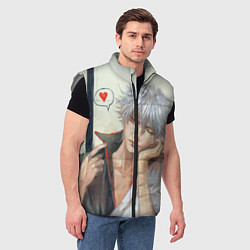 Мужской жилет Sakata Gintoki, цвет: 3D-светло-серый — фото 2