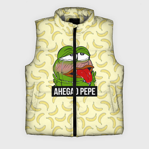 Мужской жилет Ahegao Pepe / 3D-Светло-серый – фото 1