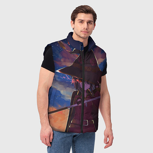 Мужской жилет KonoSuba / 3D-Черный – фото 3