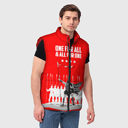 Мужской жилет One for all & all for one, цвет: 3D-красный — фото 2