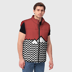 Мужской жилет Горы Твин Пикс, цвет: 3D-красный — фото 2