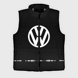 Мужской жилет Volkswagen: Black Abstract, цвет: 3D-светло-серый