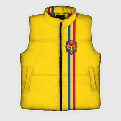 Мужской жилет Молдавия: лента с гербом, цвет: 3D-красный