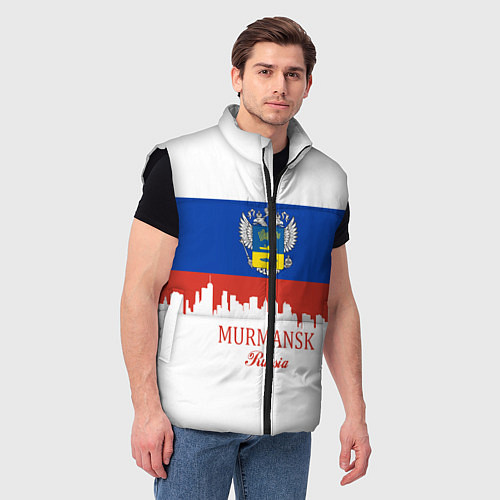 Мужской жилет Murmansk: Russia / 3D-Черный – фото 3