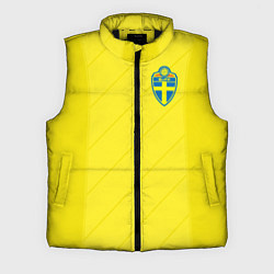 Мужской жилет Сборная Швеции: Домашняя ЧМ-2018, цвет: 3D-черный