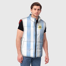 Мужской жилет Сборная Аргентины, цвет: 3D-красный — фото 2