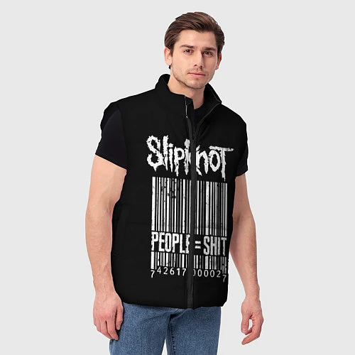 Мужской жилет Slipknot: People Shit / 3D-Черный – фото 3