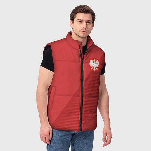 Мужской жилет Poland Team: Away WC-2018 / 3D-Черный – фото 3