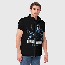 Мужской жилет Terminator: Is alive, цвет: 3D-черный — фото 2