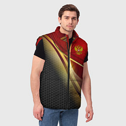 Мужской жилет RUSSIA SPORT: Gold Collection, цвет: 3D-красный — фото 2