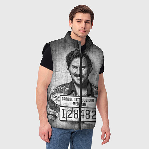 Мужской жилет Пабло Эскобар / 3D-Черный – фото 3