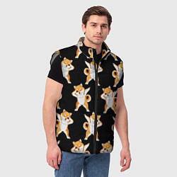 Мужской жилет Foxes Dab, цвет: 3D-светло-серый — фото 2