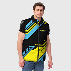 Мужской жилет Cyberpunk 2077: Samurai, цвет: 3D-светло-серый — фото 2
