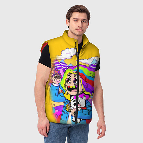 Мужской жилет 69 Rainbow / 3D-Красный – фото 3