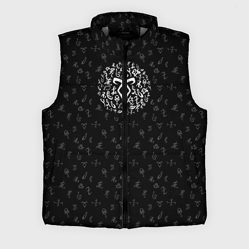 Мужской жилет Dark Runes / 3D-Светло-серый – фото 1