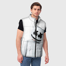 Мужской жилет Marshmallow: White Only, цвет: 3D-черный — фото 2