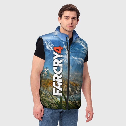Мужской жилет Far Cry 4: Ice Mountains / 3D-Черный – фото 3