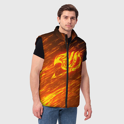 Мужской жилет NATSU DRAGNEEL / 3D-Черный – фото 3