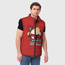 Мужской жилет Nuka Cola: Ice Cold, цвет: 3D-черный — фото 2