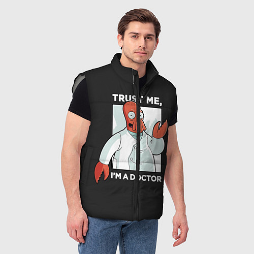 Мужской жилет Zoidberg: Trust Me / 3D-Светло-серый – фото 3