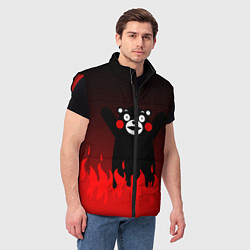 Мужской жилет Kumamon: Hell Flame, цвет: 3D-красный — фото 2
