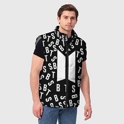 Мужской жилет BTS: Black Style, цвет: 3D-светло-серый — фото 2