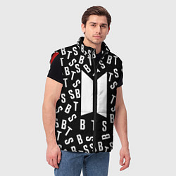 Мужской жилет BTS: Black Style, цвет: 3D-красный — фото 2