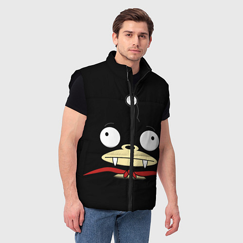 Мужской жилет Лицо Ниблера / 3D-Черный – фото 3