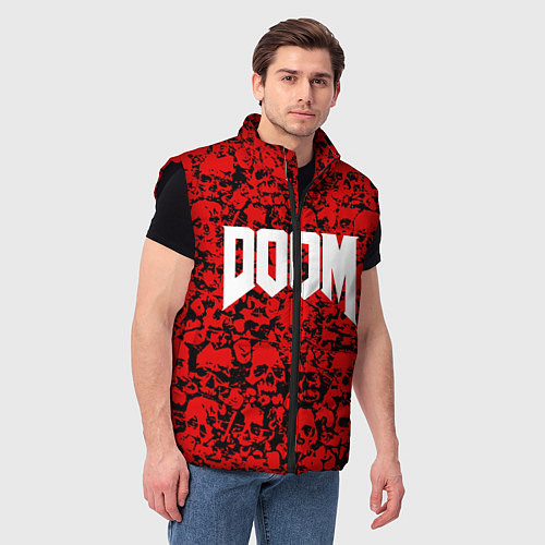 Мужской жилет DOOM: Blooded Skuls / 3D-Черный – фото 3