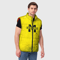 Мужской жилет Metro Exodus: Yellow Grunge, цвет: 3D-красный — фото 2