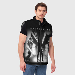 Мужской жилет Architects: Black Metal, цвет: 3D-светло-серый — фото 2