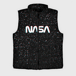 Мужской жилет NASA: Space Glitch, цвет: 3D-черный