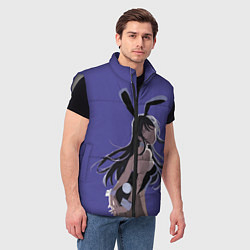 Мужской жилет Senpai Girl, цвет: 3D-светло-серый — фото 2