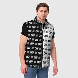 Мужской жилет Off-White: Black & White, цвет: 3D-черный — фото 2