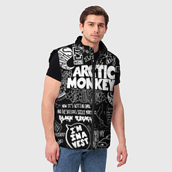 Мужской жилет Arctic Monkeys: I'm in a Vest, цвет: 3D-черный — фото 2