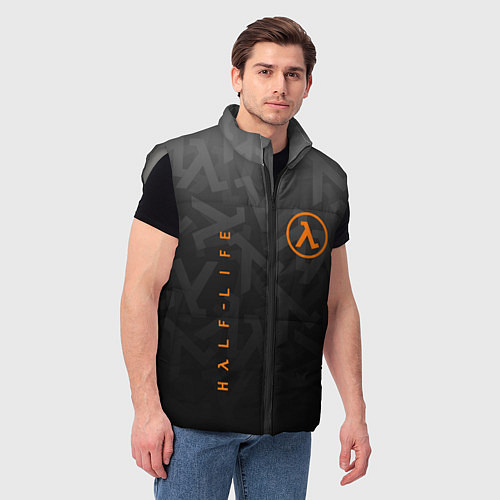 Мужской жилет Half-Life / 3D-Светло-серый – фото 3