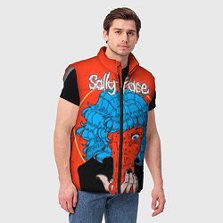 Мужской жилет Sally Face: Bloody Horror, цвет: 3D-светло-серый — фото 2