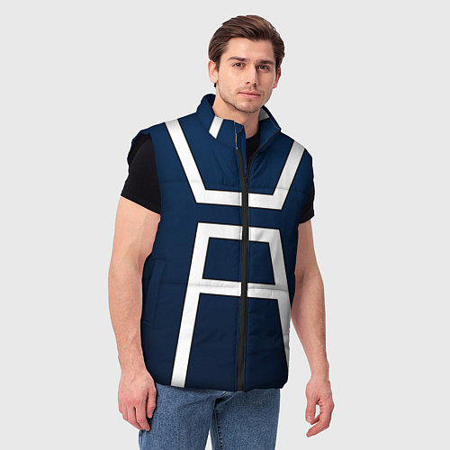 Мужской жилет Моя геройская академия -КОСТЮМ / 3D-Черный – фото 3