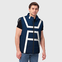 Мужской жилет Моя геройская академия -КОСТЮМ, цвет: 3D-светло-серый — фото 2