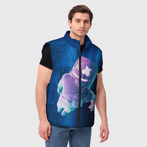 Мужской жилет Marshmello Effect / 3D-Черный – фото 3